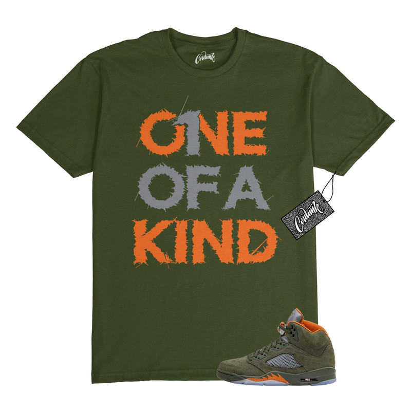 5 Olive Army Solar Orange Black Grey T Shirt Match 1OAK