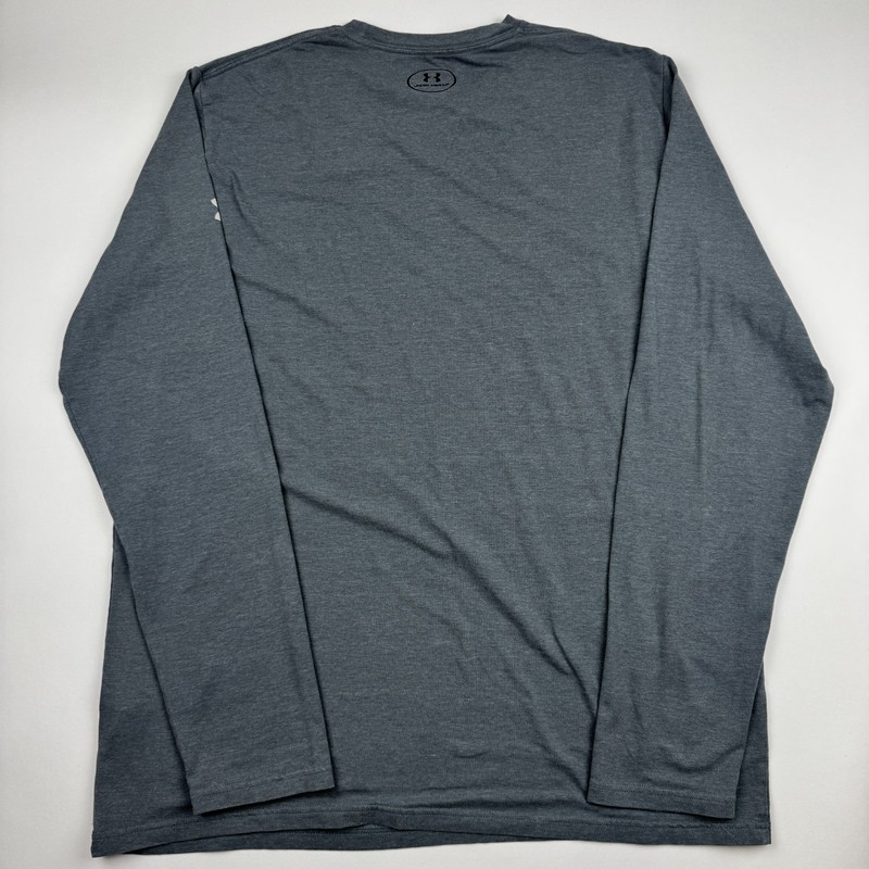 Under Armour Project Rock Mens XL T Shirt Gray Iron Paradise Bull Long Sleeve gallery