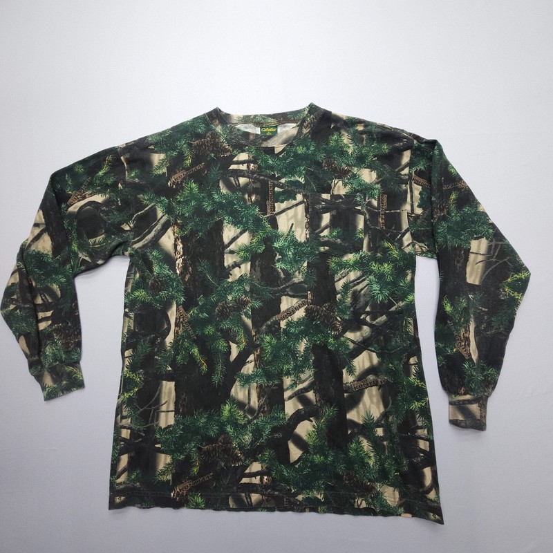 Vintage Cabela’s Seclusion 3D Konifer Shirt Mens XL Long Sleeve Hunting Camo