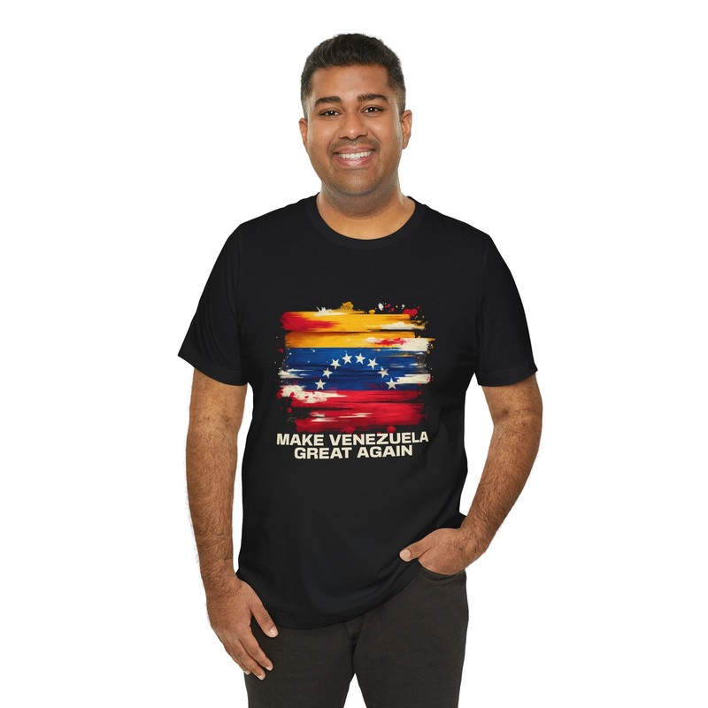 Make Venezuela Great Again T-Shirt | Venezuela Flag Paint Brush Tee