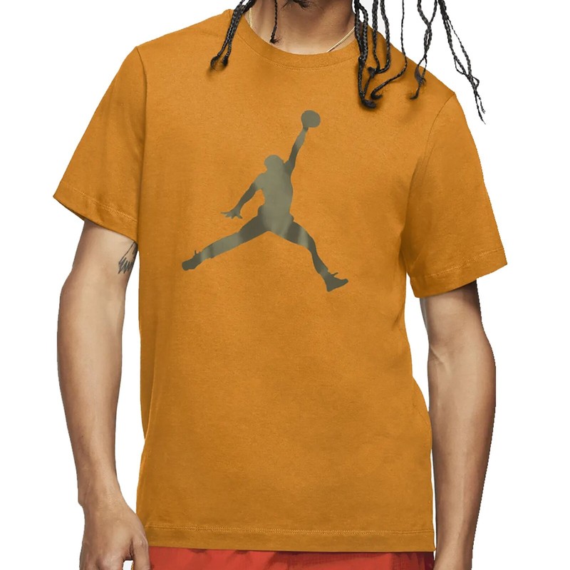 Nike Air Jordan Jumpman Mens Tee Shirt Orange Size S-2XL Casual Sportswear Top
