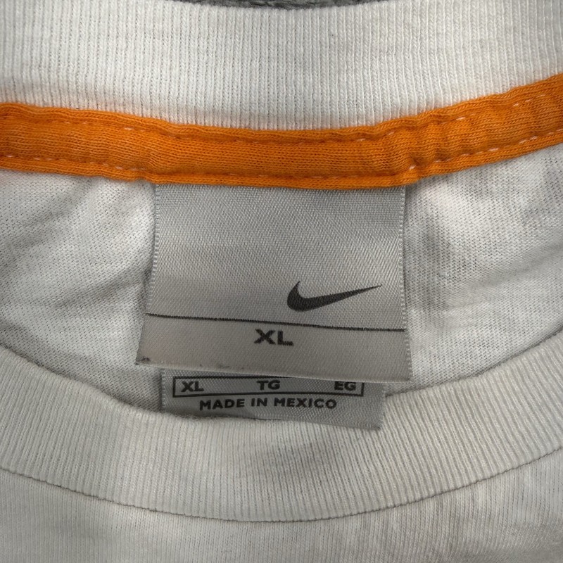 Nike Basketball Mens X-Large T-shirt Graphic Tee White Blue Orange Logo Vintage gallery