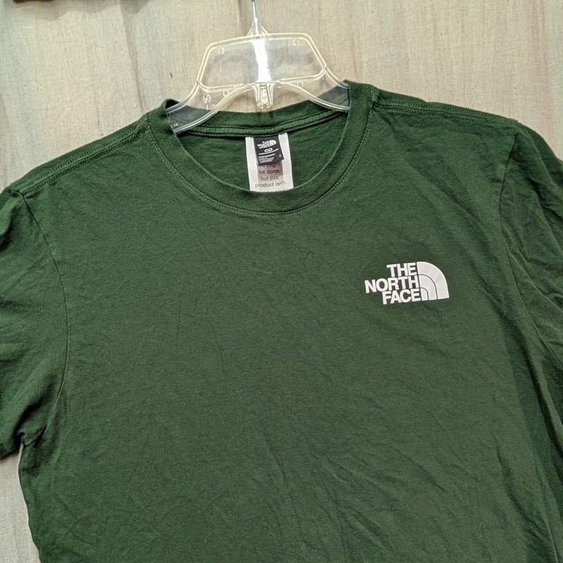 The North Face Mens Circular Design Logo T-Shirt Green Large NF0A82R3