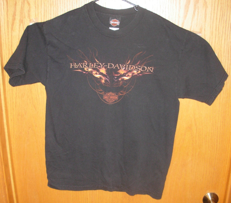 Vnt. Harley Davidson T-Shirt Men’s Medium Black Short Sleeve20.5×29 made in USA