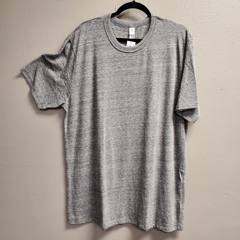 Alternative Shirt Mens 2XL Gray Crewneck Soft Lightweight T-Shirt Tee New