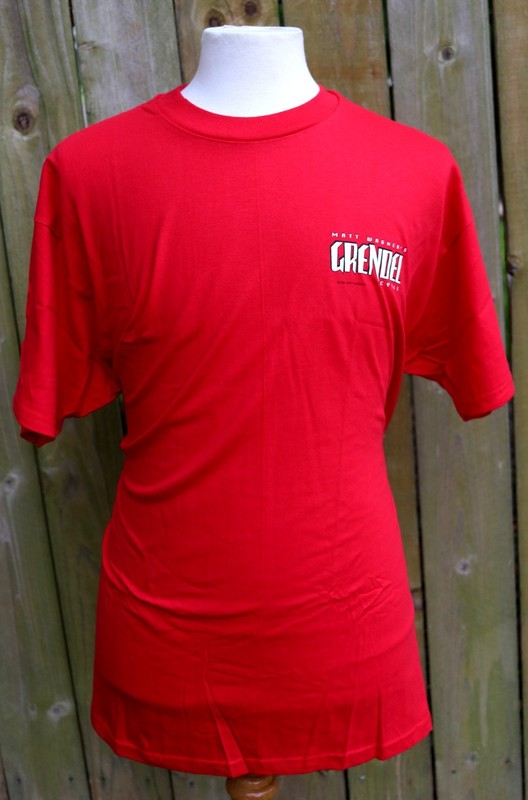 NOS Vintage 1997 Matt Wagner GRENDEL Red Comic Graphitti T Shirt MULTIPLE SIZES
