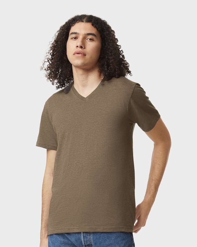 American Apparel Unisex CVC V-Neck Tee - 2006CVC gallery