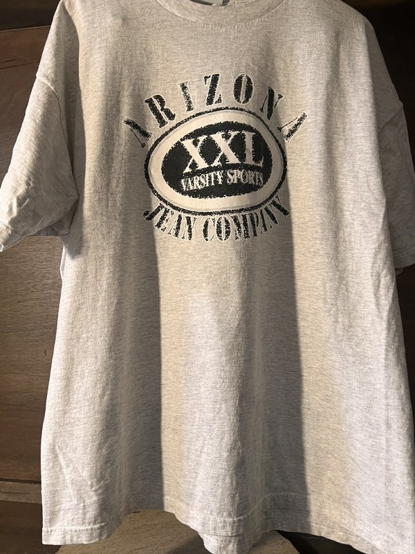 ARIZONA JEAN CO. MENS GRAY TEE SHIRT SIZE XL SHORT SLEEVE CREW NECK