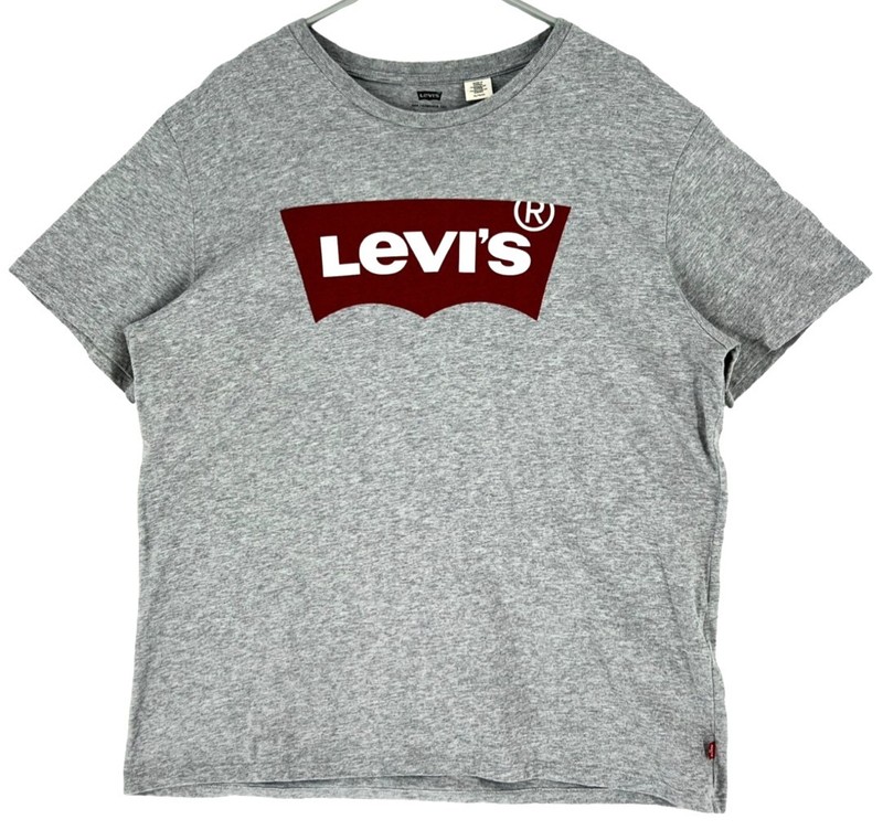 Levi’s Herren T-Shirt Rundhals Kurzarm Grau Jersey Regular, Größe XL