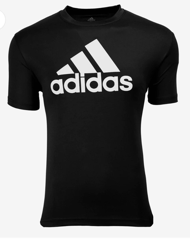 Adidas Men’s Essentials Performance T-shirt – Black Size L