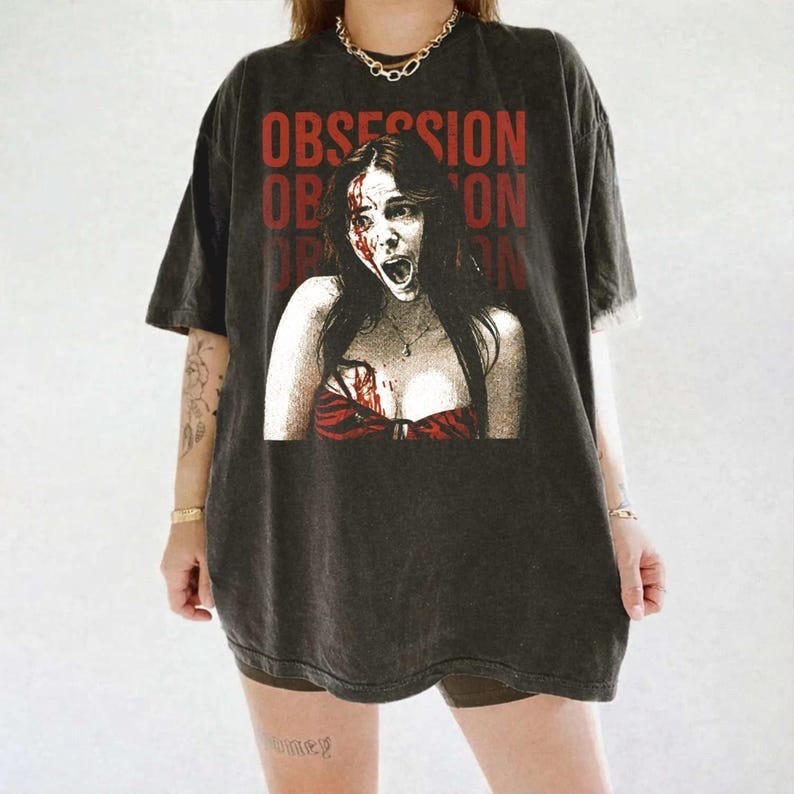 Obsession Movie Shirt, Horror Girl Graphic Tee gallery