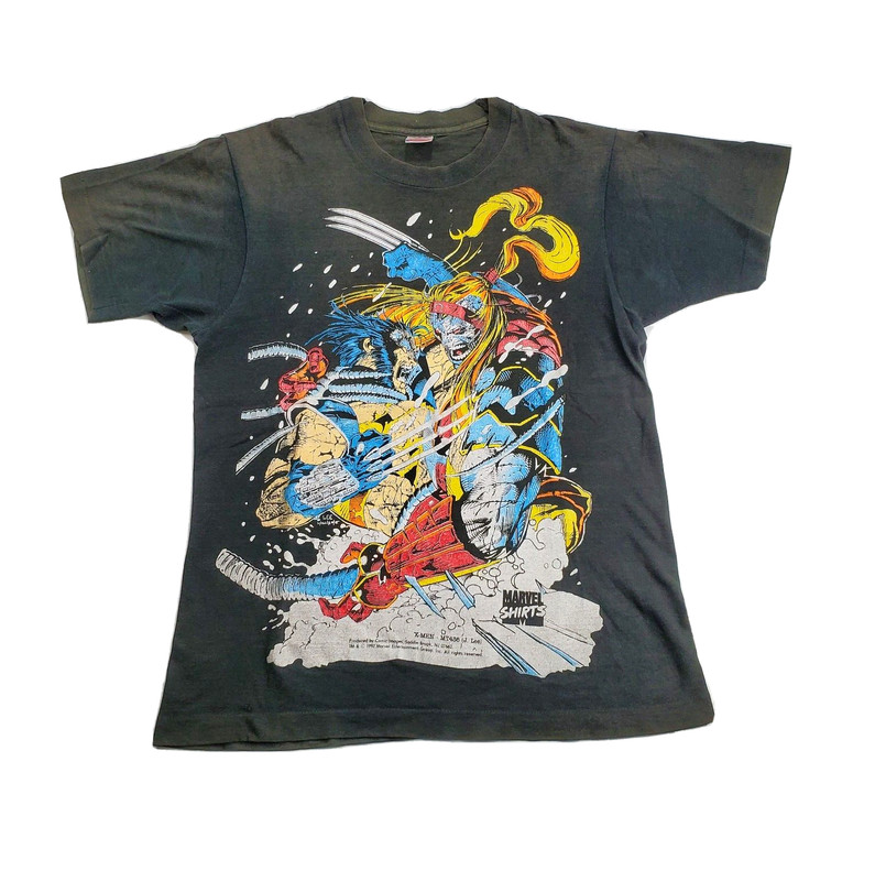 Vintage 1992 Marvel Comic Images Wolverine vs Omega-Red T-shirt X-Men Very Rare
