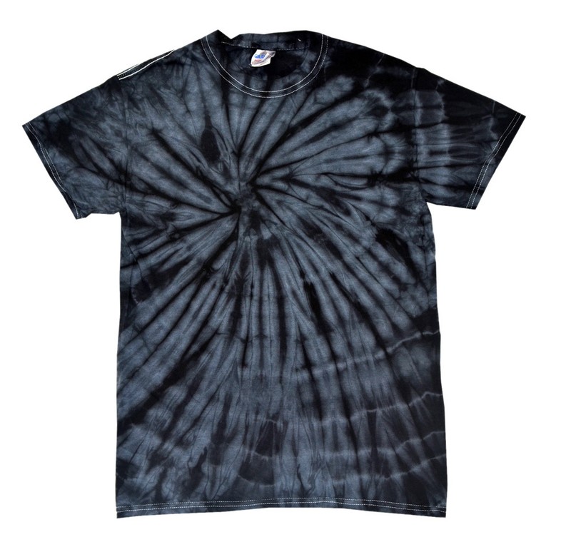 Black Tie Dye T-Shirts Adult & Kids S M L XL 2XL 3XL 4XL 5XL Cotton Colortone gallery