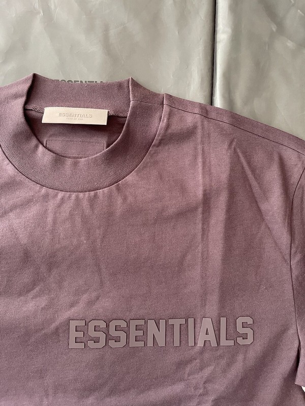NEW Fear of God Essentials Plum SS23 T-Shirt Size Large (L), 100% Authentic gallery
