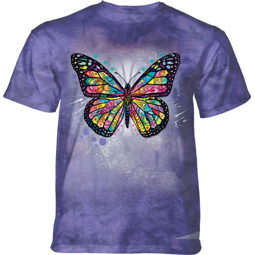 The Mountain Russo Butterfly Butterflies Lavender Monarch T-Shirt Adult S-3X