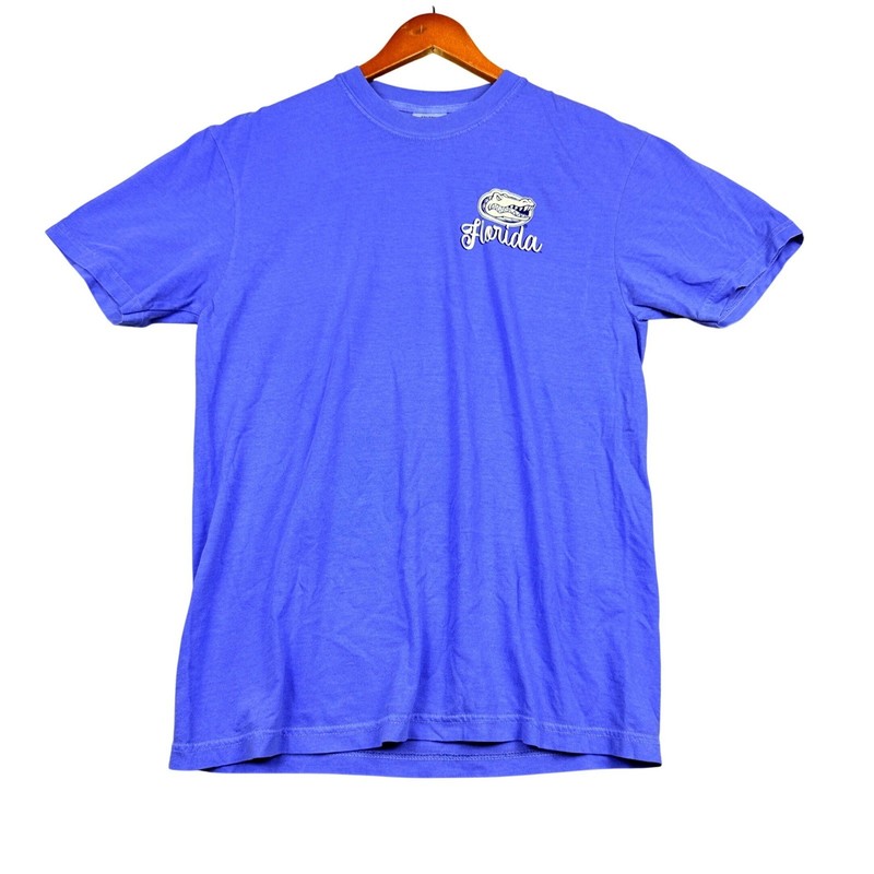 Florida Gators Comfort Colors Heavyweight Garment Dye T-Shirt Mens M Blue *Read