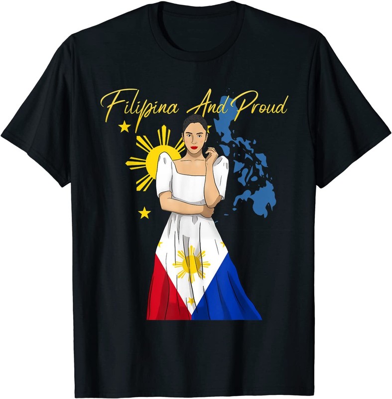 NEW LIMITED Philippines Pinay Filipina Islands Flag Girl Great Tee T-Shirt S-3XL