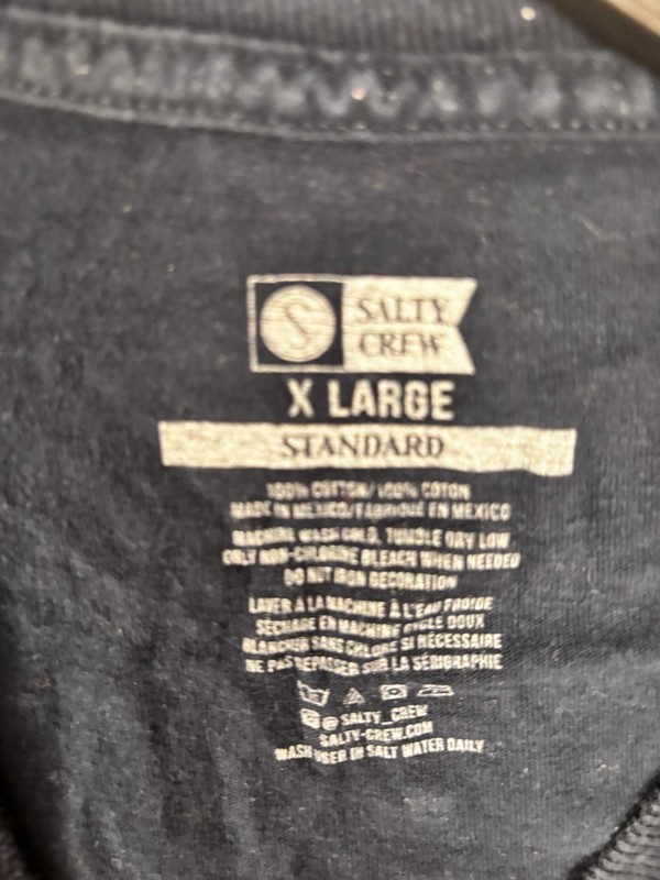 Salty Crew Cast Smash Dash Pelican Graphic Navy T Shirt Mens XL Cotton Tee gallery
