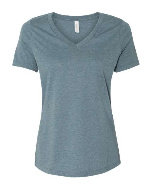 BELLA + CANVAS Women's Relaxed Heather CVC V-Neck Tee - 6405CVC gallery