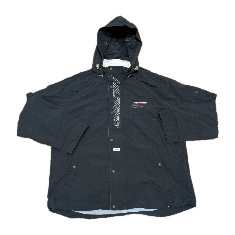 *VINTAGE* 1990s – Sz XL – TOMMY HILFIGER Hoodie Snow Rain Jacket Waterproof RARE