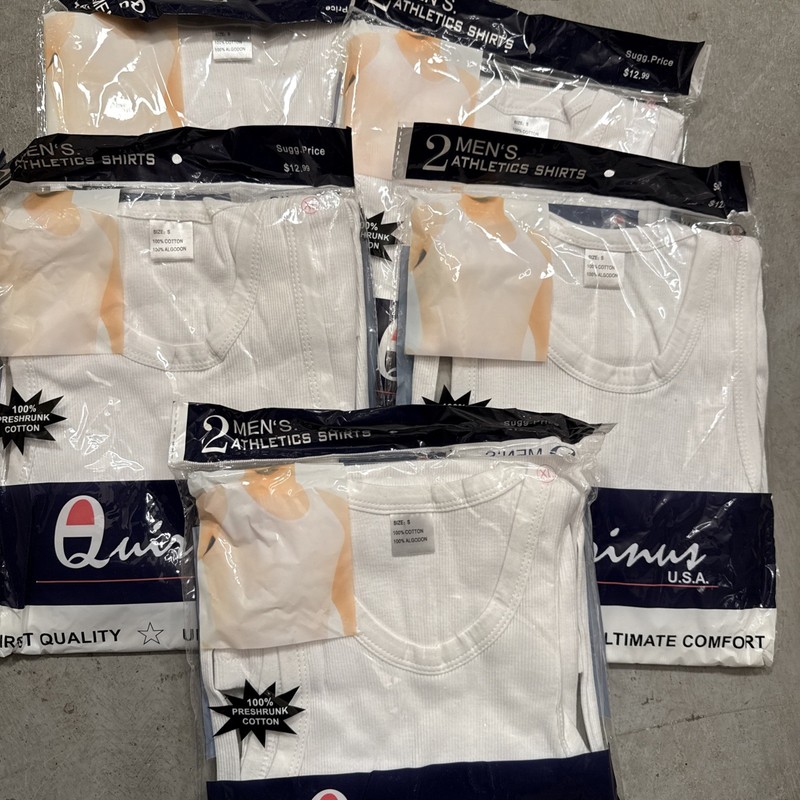 Lot Of 10 Small A-Shirt/ Tang Top Special,Individually Wrapped Last Of Inventory