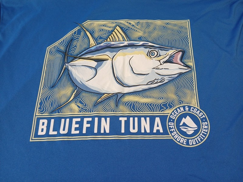 Ocean + Coast OFFSHORE OUTFITTERS BLUEFIN Tuna Performance Shirt LS, Men XL