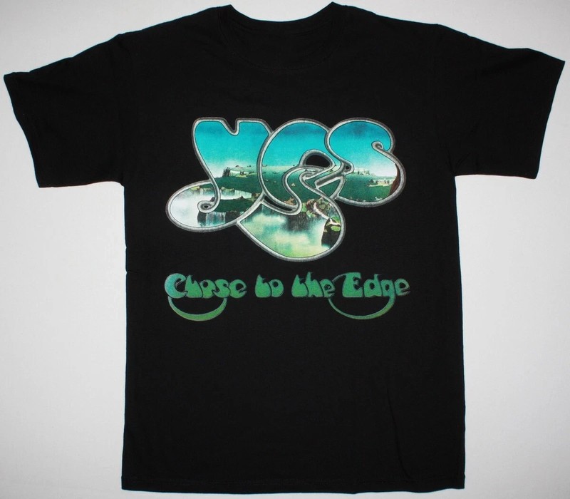 YES Band CLOSE TO THE EDGE 1972 Heavy Cotton Black All Size Shirt MM05