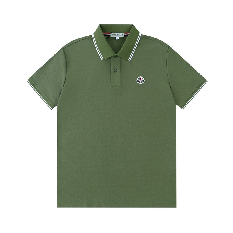 Moncler Green Men’s Two-Tone Polo Shirt L