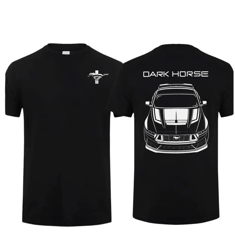 Ford Mustang Dark Horse Graphic T-Shirt � Performance Muscle Car Tee, Casual Uni