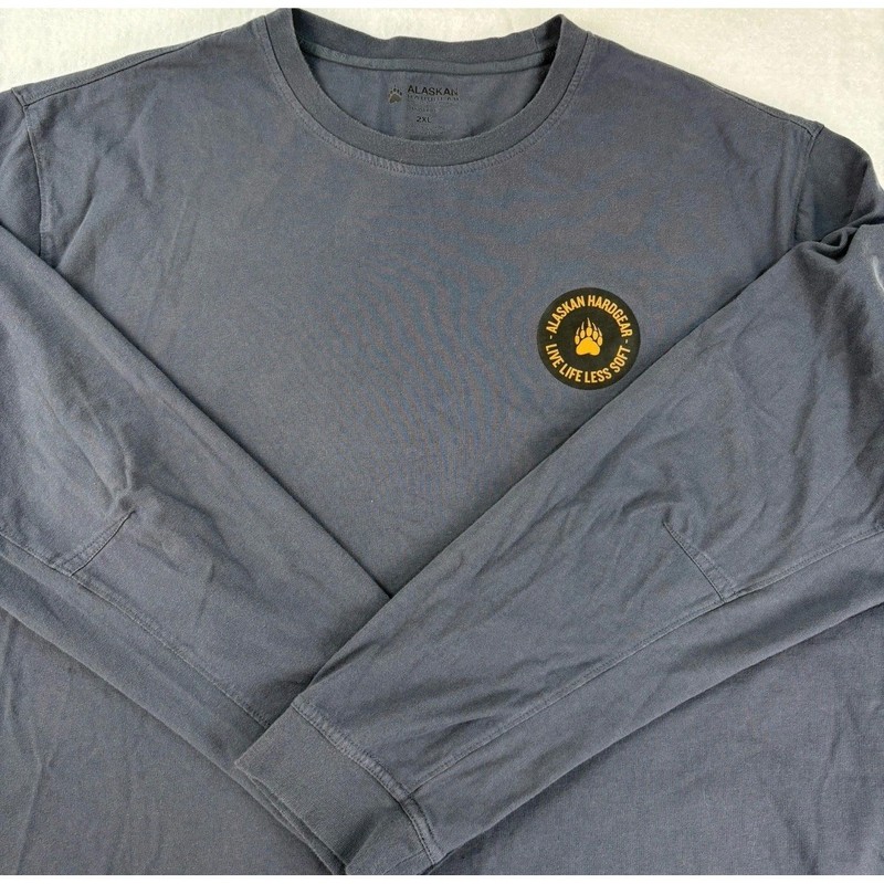 Alaskan Hardgear T-Shirt Mens 2XL Gray Long Sleeve Duluth Trading Co Graphic gallery