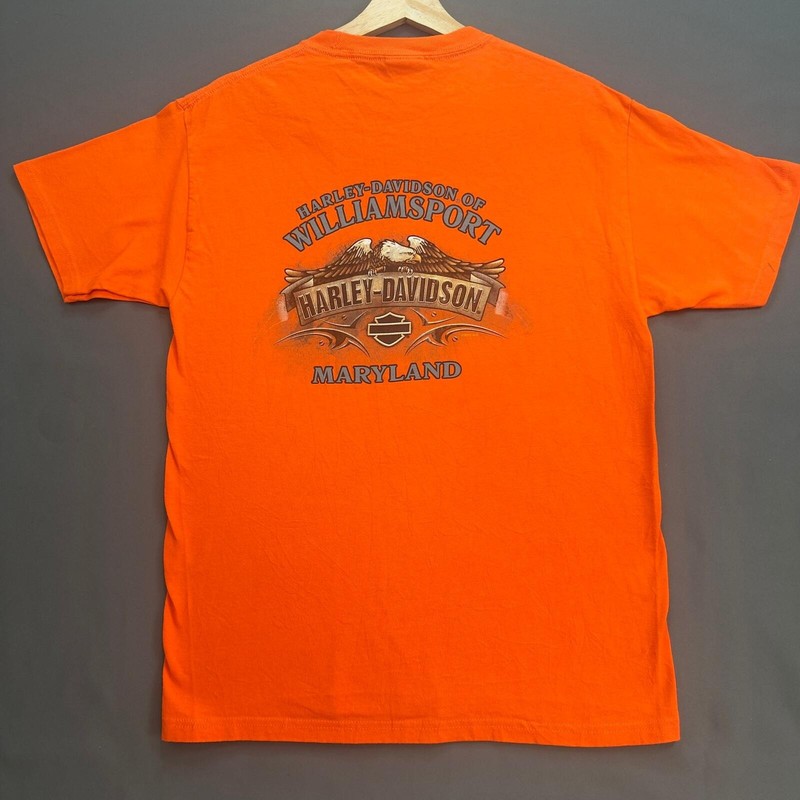 Harley-Davidson Graphic T-Shirt Orange Medium, M
