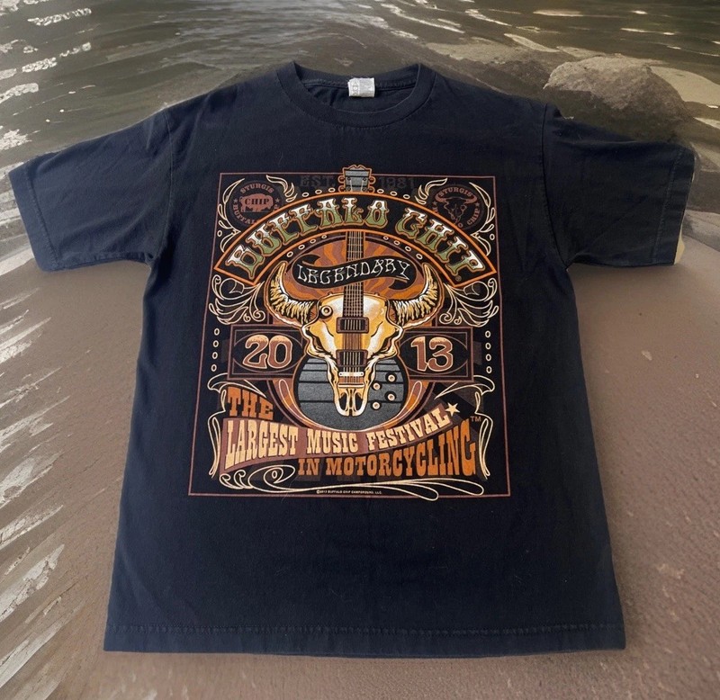 Rare Sturgis Motorcycles Buffalo Chip 2013 Concert Shirt Adult Medium Vintage