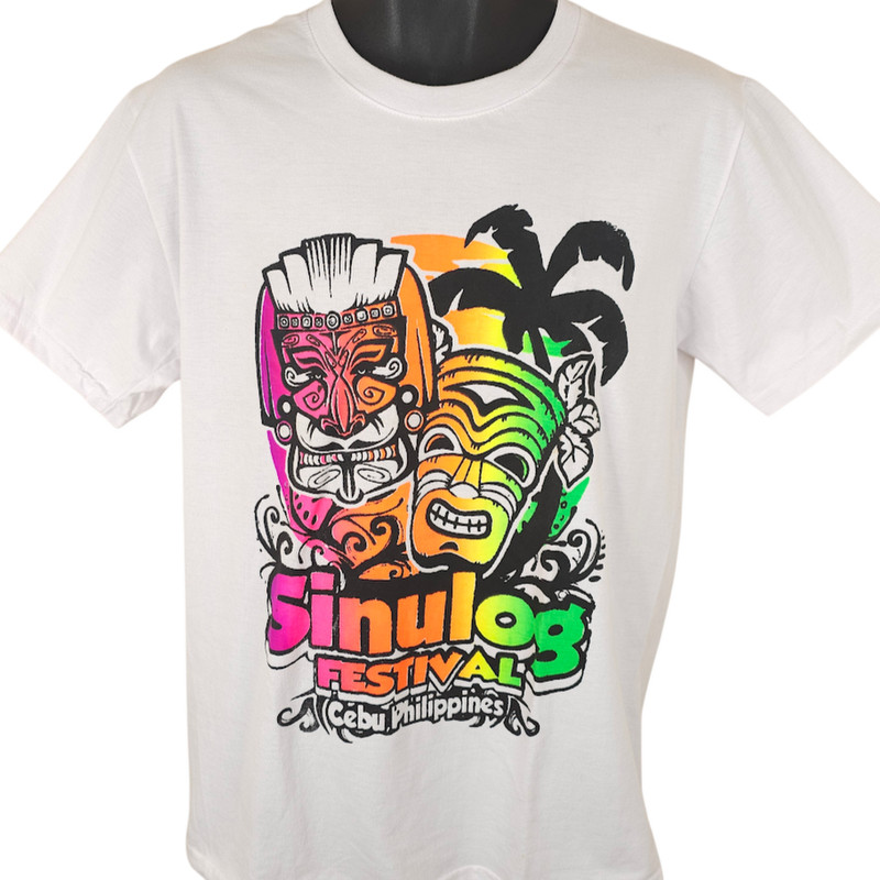 Sinulog Festival T Shirt Mens Size Large White Cebu Philippines Travel Souvenir gallery