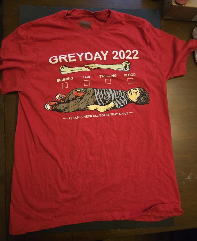 Suicideboys G59 Grey Day 2022 Tour Shirt Mens XL Red Hip Hop Rap Tee Crew Neck