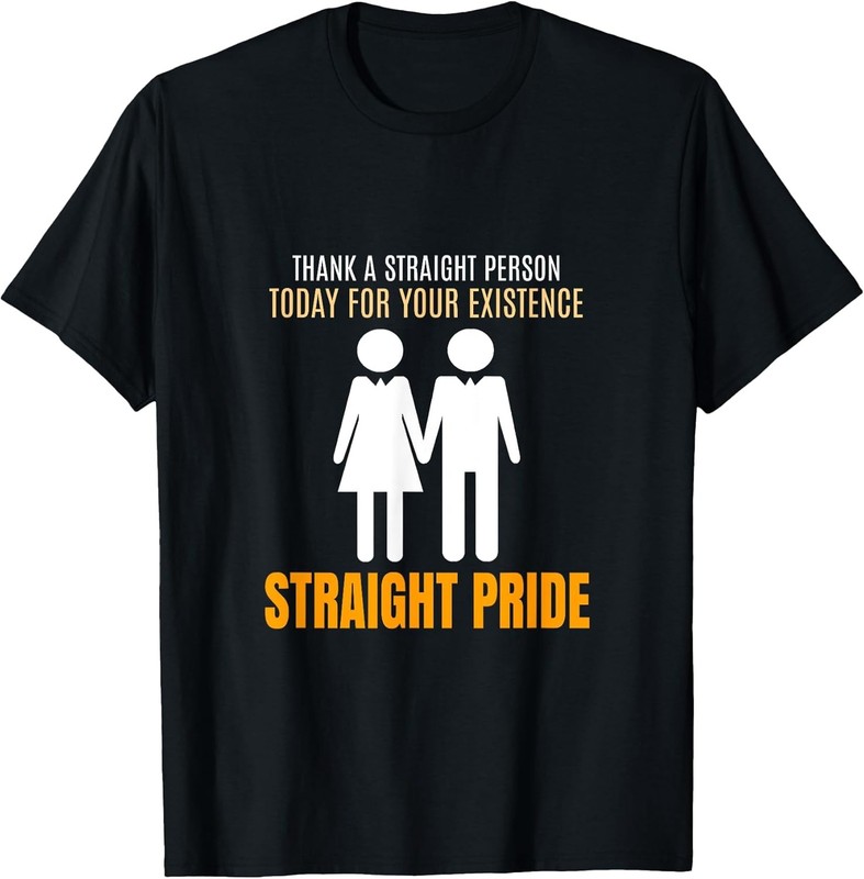 Thank Straight: For Your Existence Funny Cotton Tee - MADE IN USA