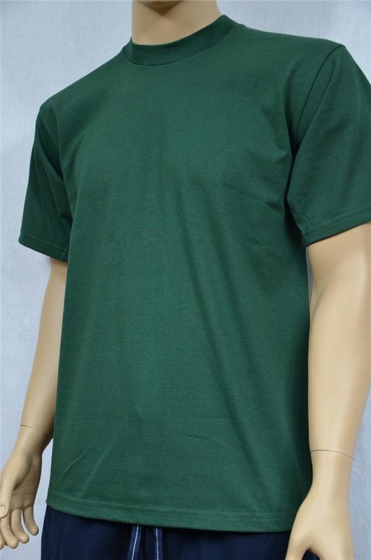 2 NEW PROCLUB S-5XLT HEAVY WEIGHT T-SHIRTS FOREST GREEN PLAIN TEE PRO CLUB BLANK