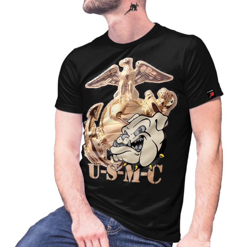 Marine Corps Bulldog Army Unit Marine Captain United States T-Shirt #29079