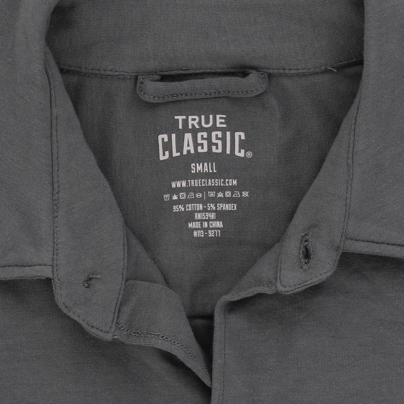 True Classic Men's, Knit Long Sleeve, Slightly Relaxed Fit Collard Shirt gallery