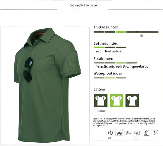 Mens Tactical Short Sleeve Casual Polo T-Shirt Work Team Combat Plain Shirt T gallery