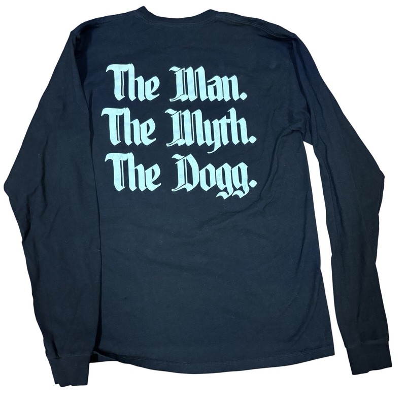 Snoop Dogg BODR Bacc On Death Row Black Long Sleeve Graphic T-Shirt Mens Medium gallery