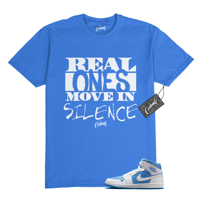 1 Mid Legend Blue White T Shirt to Match REAL