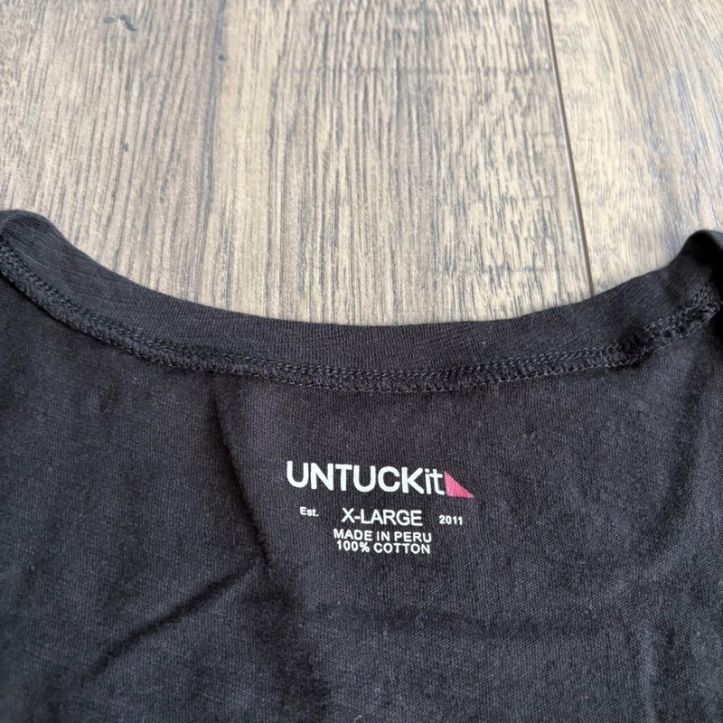 UNTUCKit Tank Top Mens XL Black Good 100% Cotton Scoop Neck Sleeveless Tee gallery