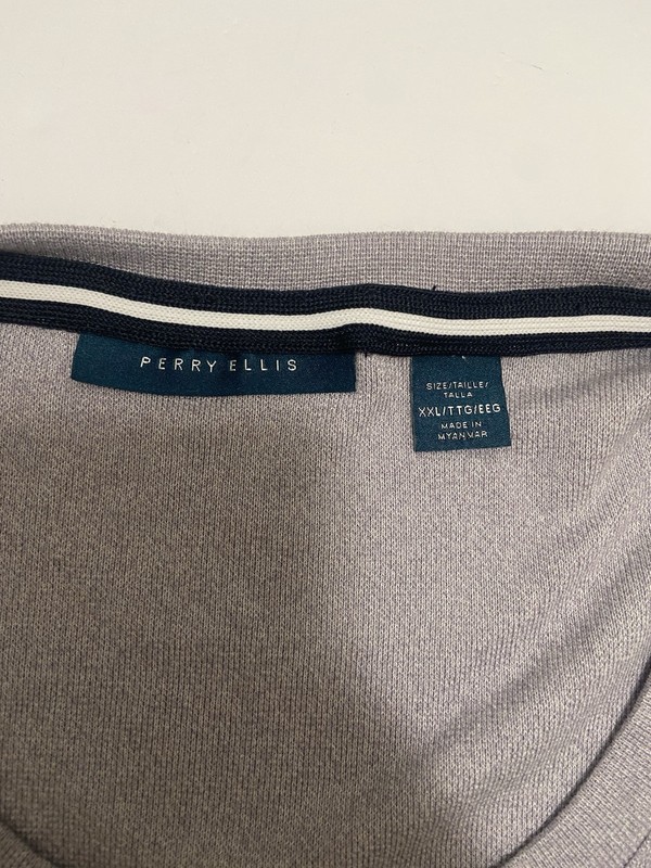 Perry Ellis Men’s XXL Light Lavender Short Sleeve T-Shirt Viscose Soft stretch gallery