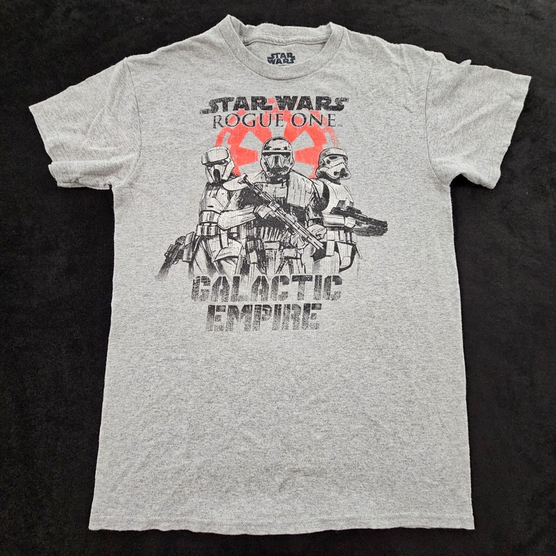 Star Wars Rogue One Galactic Empire Gray Short Sleeve T-Shirt Men’s S