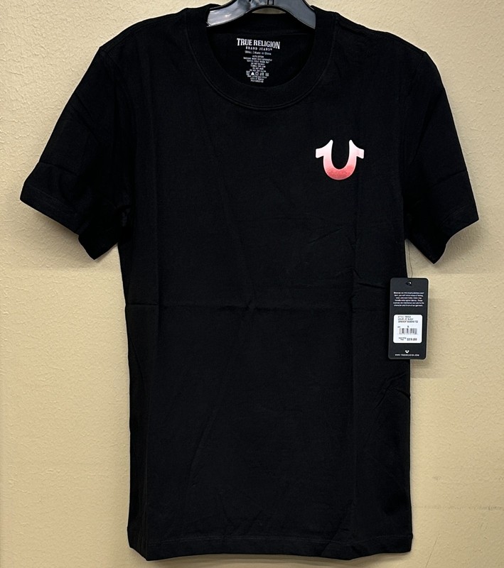 True Religion Men’s Gradient Buddha Tee Jet Black gallery