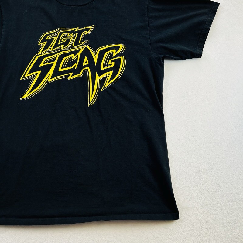 VINTAGE Sgt Scag Shirt Adult Medium Black Band Concert Ska Punk Rock Tour Mens gallery