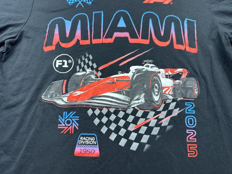 Miami Grand Prix Shirt Mens Large Black F1 Racing 2025 Tee gallery