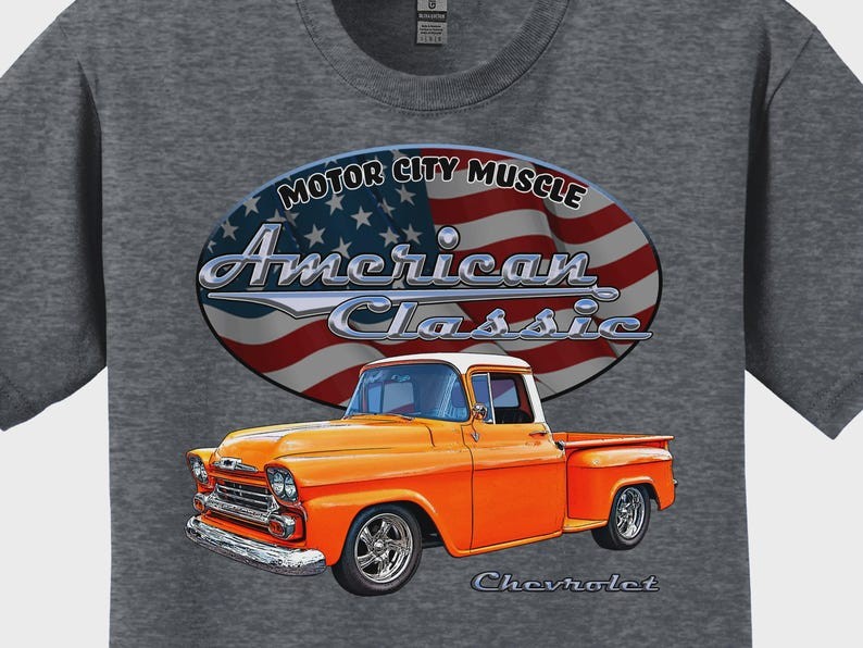 1958 Chevrolet Pickup Truck T-Shirt | American Classic Muscle Truck Tee