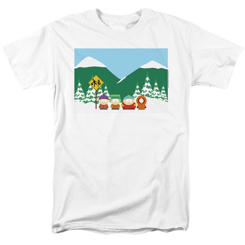 SOUTH PARK BUS STOP Licensed Adult Men’s Graphic Tee Shirt SM-5XL