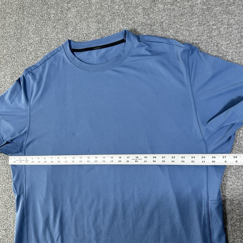 2 Lululemon Men’s Easy Set Train Short Sleeve Shirts Blue Dark Green 2XL LOT gallery